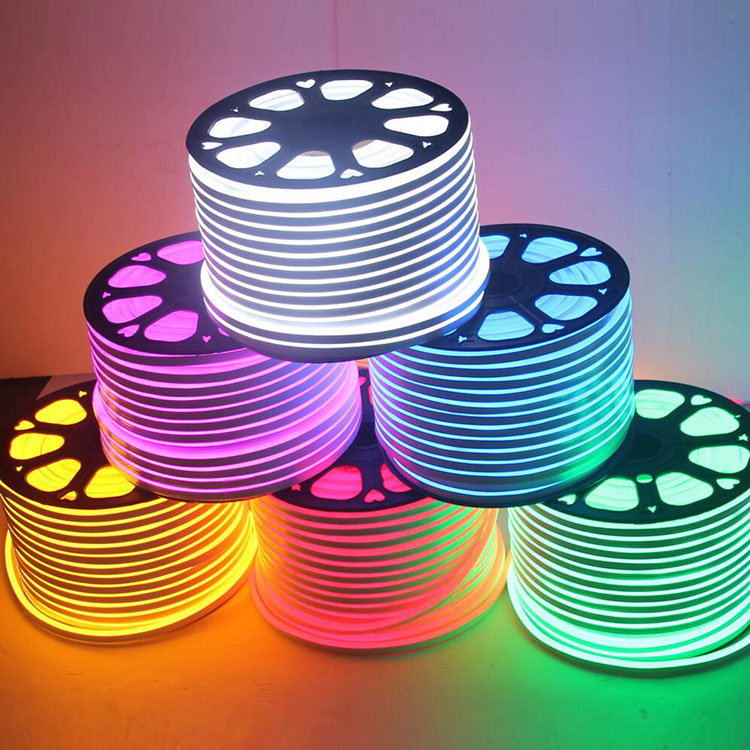 Red Color Silicone Neon Flex 25mm 10mm Cutting LED Neon Flex