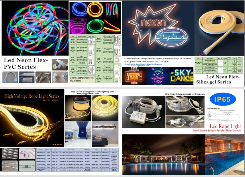  Catalog of  LED   Neon flex   and  LED rope light