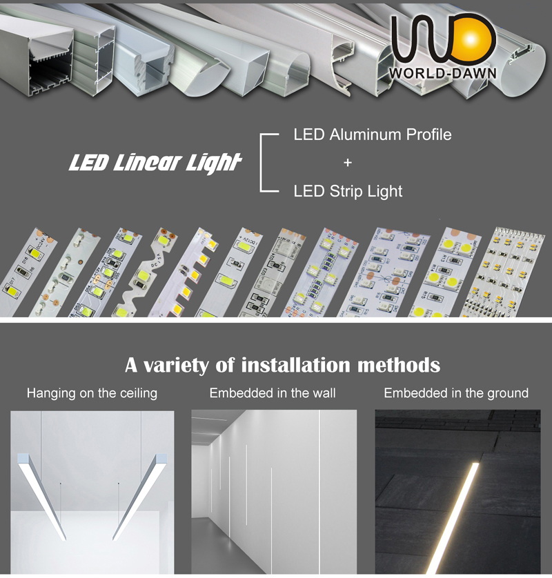 World-Dawn LED Aluminum Profile for LED Strip Light
