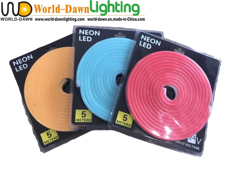 LED Neon Flex Rope Light 5m Blister Kit with Accessories