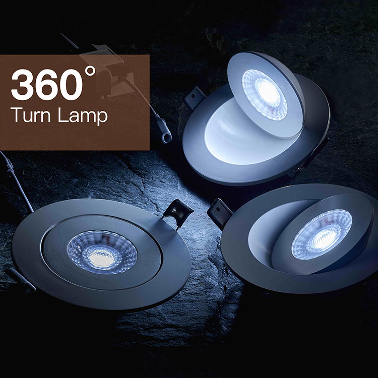 360 Degree Rotatable Recessed LED Gimbal Downlight