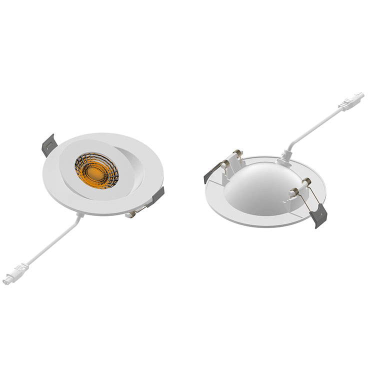 Recessed type gimbal led slim dimmable downlight