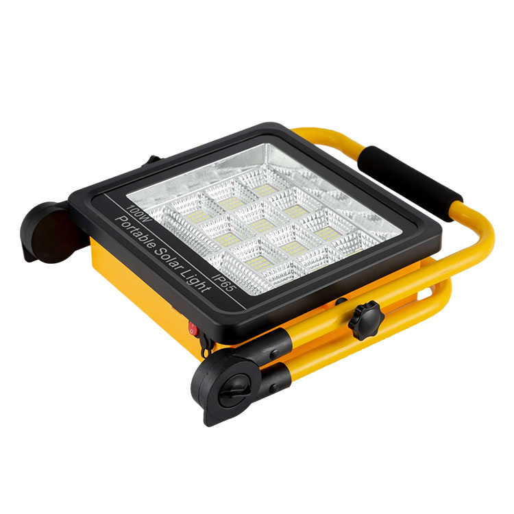 Portable IP65 Camping Fishing Integrated Solar LED Flood Light