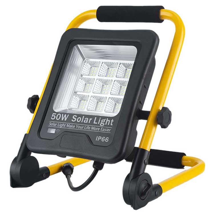 Private Mould 100W LED Solar Portable Floodlight