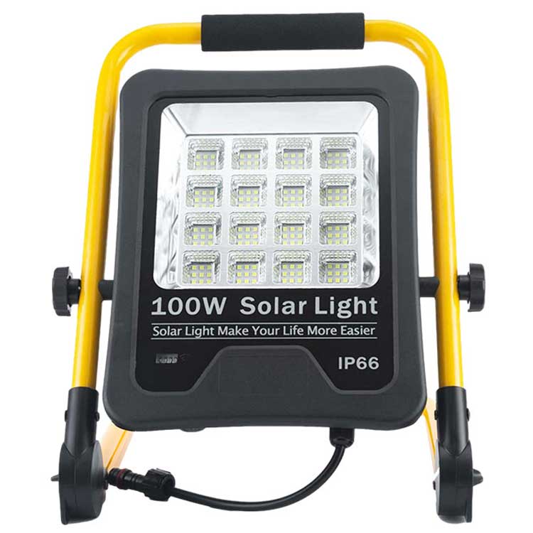 Private Mould 100W LED Solar Portable Floodlight